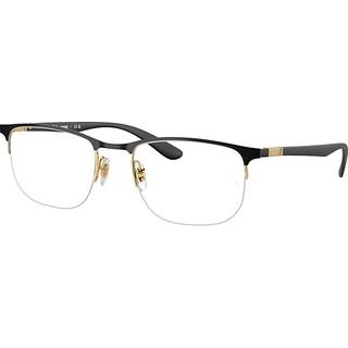 Ray - Ban Unisex RX6513 2890 Optiske stel Metal Sort Transparent Geometrisk Normal