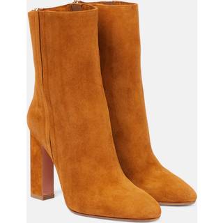 Aquazzura Joplin suede ankle boots - brown - EU 39