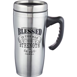 Kristne kunst gaver rustfrit st?l rejse krus dobbeltv?gsvakuum isoleret kaffekop med l?g og h?ndtag 16 oz BPA-fri blyfri milj?venlig krus-velsign