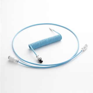 CableMod Pro Coiled Keyboard Cable USB A to USB Type C, Republic Red - 150cm -> Forventet levering: 1-2 hverdage