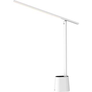 Genopladelig LED skrivebordslampe m flere lysstyrker og sensor - Hvid