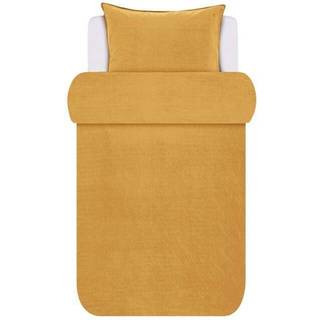 Marc O'Polo sengetøj - 140x220 cm - 100% Enzymvasket bomulds sengesæt - Senja Golden Yellow sengelinned