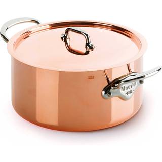 Mauviel M'150s gryde med låg kobber/stål - 5,9 liter 24 cm med låg