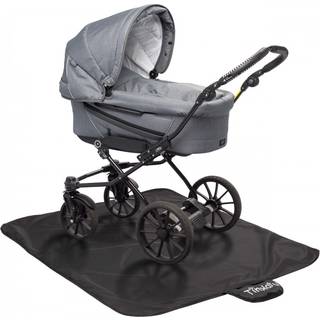 Tinkafu Gulvbeskyttelse 120x145cm, Sort