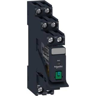 Schneider Rxg relæ m/sokkel+test 2c/o 24vdc