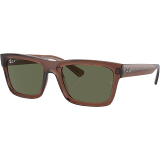 Ray - Ban Unisex RB4396 WARREN 66789A Solbriller Acetat Brun Grøn Firkantet Polariseret