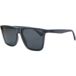 Polaroid PLD 6141/S Polarized KB7/M9 58 Solbriller Mænd Krystalklar - Transparent Grey - 58mm