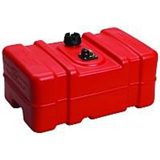 Bærbar brændstoftank Scepter Under Seat Portable Marine Tank, 22.7 liter, med tankmåler, 490 x 310 x 259 mm, højdensitetspolyethylen (HDPE), rød