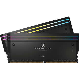 Corsair Dominator Titanium DDR5-6000 - 64GB - CL30 - Dual Channel (2 pcs) - Intel XMP - Sort med RGB