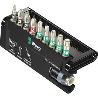 Wera Bit-Check 10 Stainless 1, 10 dele