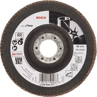 Bosch Lamelskive Inox 125mm K60 - 2608608277