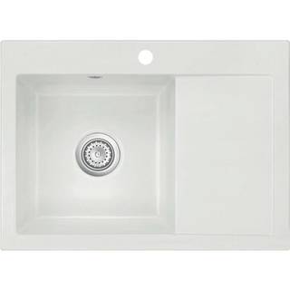Lavabo Mera 70 vask i hvid keramik med kurveventil venstrevendt 700x510 mm