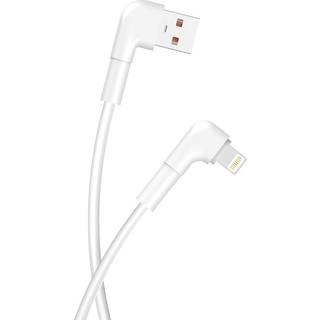 maXlife USB-A til Lightning kabel, Vinklet - 1M