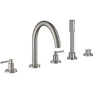 Grohe Atrio New badek. 5h 5-huls kar- & brus, Supersteel overdel 1/2'', 90°