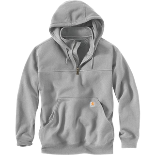 Carhartt Heavyweight Collage-trøje med lynlås, Herre, Black, XL -