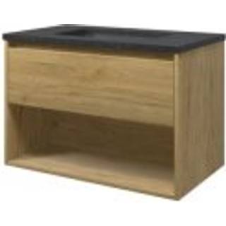 Sanibell Proline møbelsæt 80 x 46 cm, 1 skuffe, og åben hylde. Ideal eg