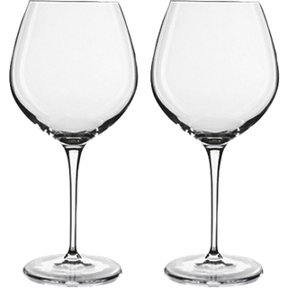 Vinoteque Rødvinsglas robusto 2 stk. fra Luigi Bormioli - Klar farve - son.hyx® krystalinglas
