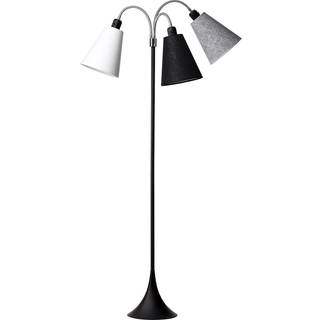 Trafik Gulvlampe E27 i Sort Med Hvid/Sort/Sort Nistret - Nielsen Light
