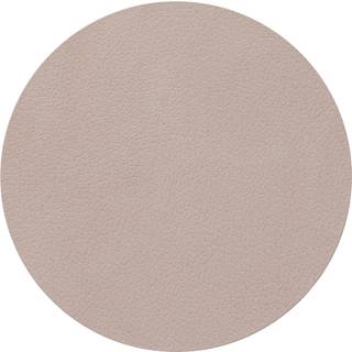 Lind Dna Circle Glasbordskåner Nupo 10 Cm - Dækkeservietter & Coasters Læder Clay Brown - 991726