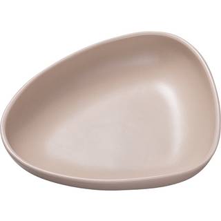 LIND DNA Curve Stoneware dyb tallerken 19x22 cm Sand