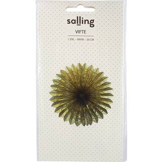 Salling vifte Ø:20 cm - Metallic guldfarvet (På lager i butik)