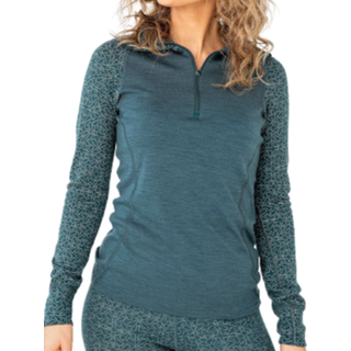 Devold Duo Active Woman Zip Neck Merino undertøj Damer størrelse XL farve kulørt