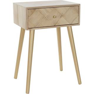 Natbord DKD Home Decor Metal Fyrretræ (45 x 34 x 67 cm)