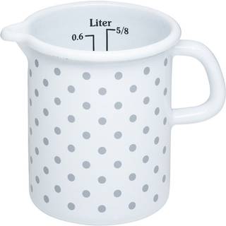 Riess Country Pünktchen Grau Küchenmaß 0,5 L - Emaille