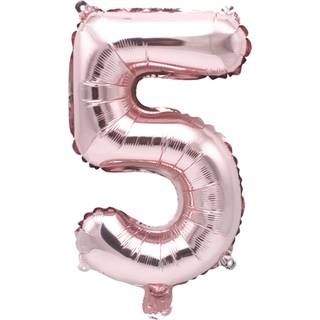 Folienballon Zahl rosa 36cm