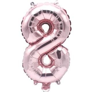 Folienballon Zahl rosa 36cm