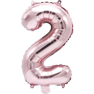 Folienballon Zahl rosa 36cm
