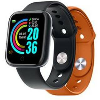 Celly TrainerBeat Smartwatch (2 armbånd) - Sort + orange
