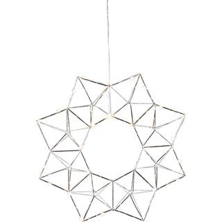 Star Trading - Christmas Star - Krans Edge - Chrome - 40 cm