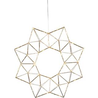 Star Trading - Christmas Star - Krans Edge - Brass - 40 cm