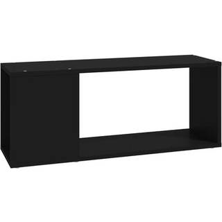 tv-bord 80x24x32 cm konstrueret træ sort