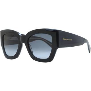 Tommy Hilfiger Kvinde TH 1862/S 807/9O Solbriller Acetat Sort Grå Firkantet Skygge