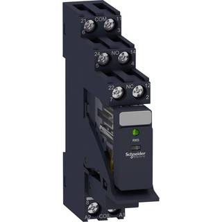 Schneider Rxg relæ m/sokkel+led 2c/o 24vdc