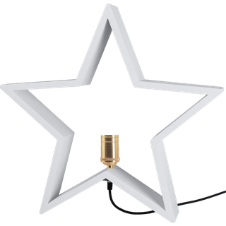 Star Trading Lysekil Adventstjerne bordmodel 48 cm hvid