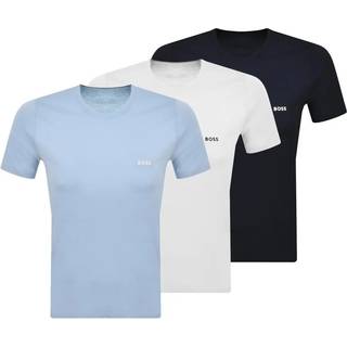 Pakke med tre T-shirts til undertøj i bomuldsjersey og med logo