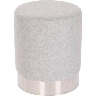 Fodstøtte Home ESPRIT Grå Sølvfarvet 35 x 35 x 42 cm