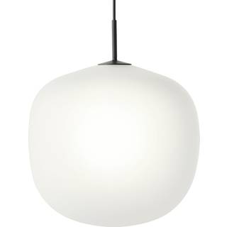 Muuto - Rime Pendant Lamp, Ø 45 Cm, Black, Exkl. 1 x E27 Max. 60W - Pendellamper - TAF Studio - Sort