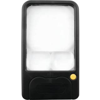 Håndlup 3X/5X/7X forstørrelse og LED lyskilde (flad model)