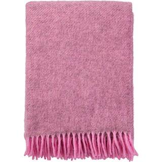 Klippan Yllefabrik Gotland Plaid 130x200 Cm - Plaider & Tæpper Lammeuld Rosa - 2085.07