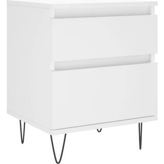 Sengeskab Med Ben I Massivt Fyrretræ 40X35X50 Cm - 1 / Sort