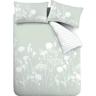 Catherine Lansfield Meadowsweet Blomster Vendbar Dynebetræk SætSuper konge