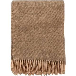 Klippan Yllefabrik Gotland Plaid 130x200 Cm - Plaider & Tæpper Lammeuld Beige - 208520
