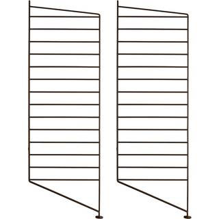 String gulvpaneler brun 80x30cm 2-pak