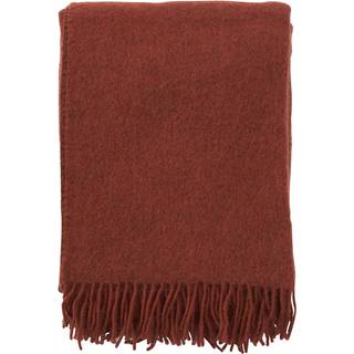 Klippan Yllefabrik Gotland uldplaid 130x200 cm Rust
