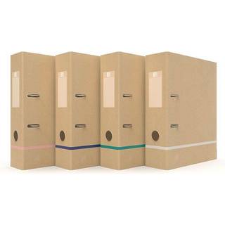 Elba Touareg brevordner A4 80mm genbrugs karton Nature ass striber