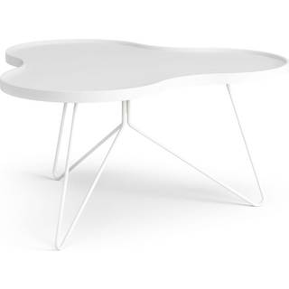 Swedese Flower Mono Sofabord - 90x84 - Hvid-Hvid